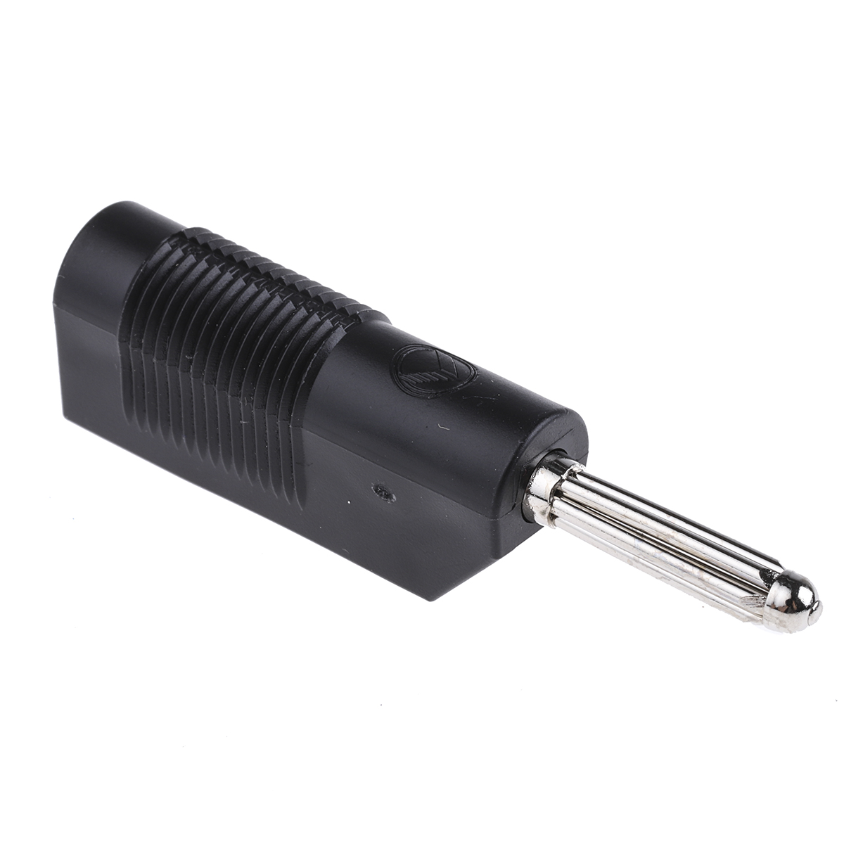 Hirschmann Test & Measurement Black Male Banana Plug, 4 mm Connector, Screw Termination, 30A, 60V dc, Nickel Plating