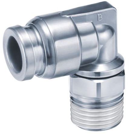 SMC KQG2 Series Straight Threaded Adaptor, M5 Male to Push In 4 mm, Threaded-to-Tube Connection Style
