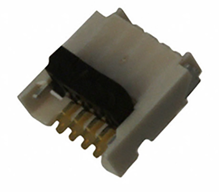 Molex, Easy-On, 503480 0.5mm Pitch 4 Way Right Angle Female FPC Connector, Solder