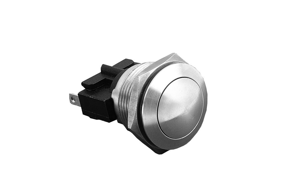 Bulgin MP0031 Series Push Button Switch, Momentary, Panel Mount, 19.2mm Cutout, SPST, 250V ac, IP66