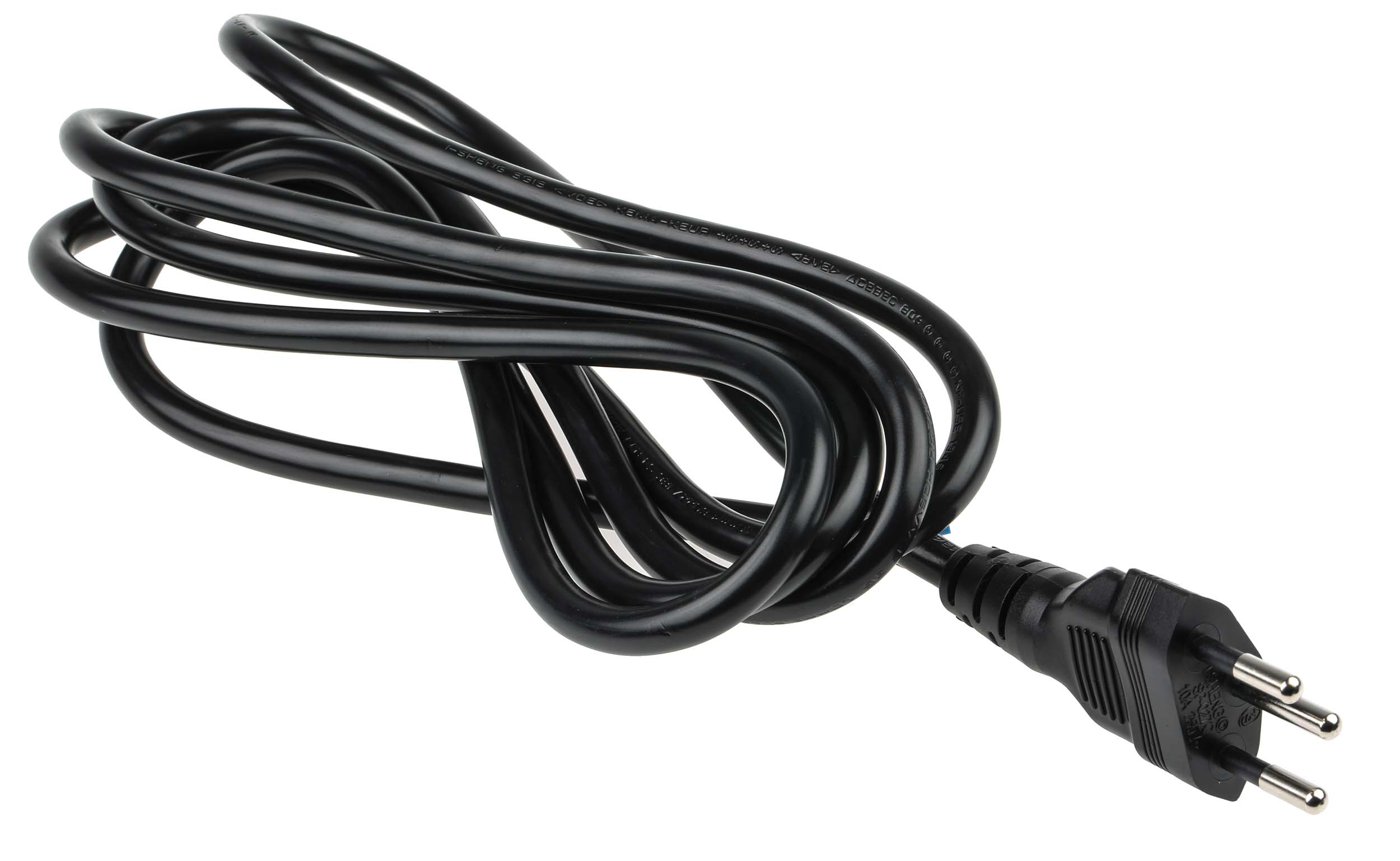 RS PRO Unterminated Plug to Straight Type J Swiss Plug Power Cord, 2m