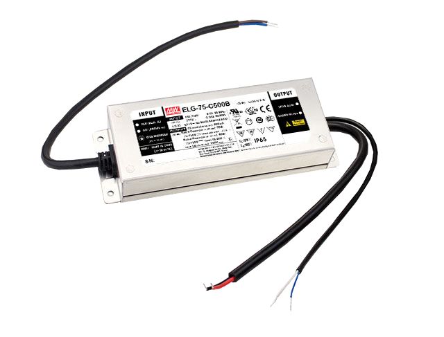 MEAN WELL LED Driver, 107V Output, 75W Output, 700mA Output, Constant Current Dimmable