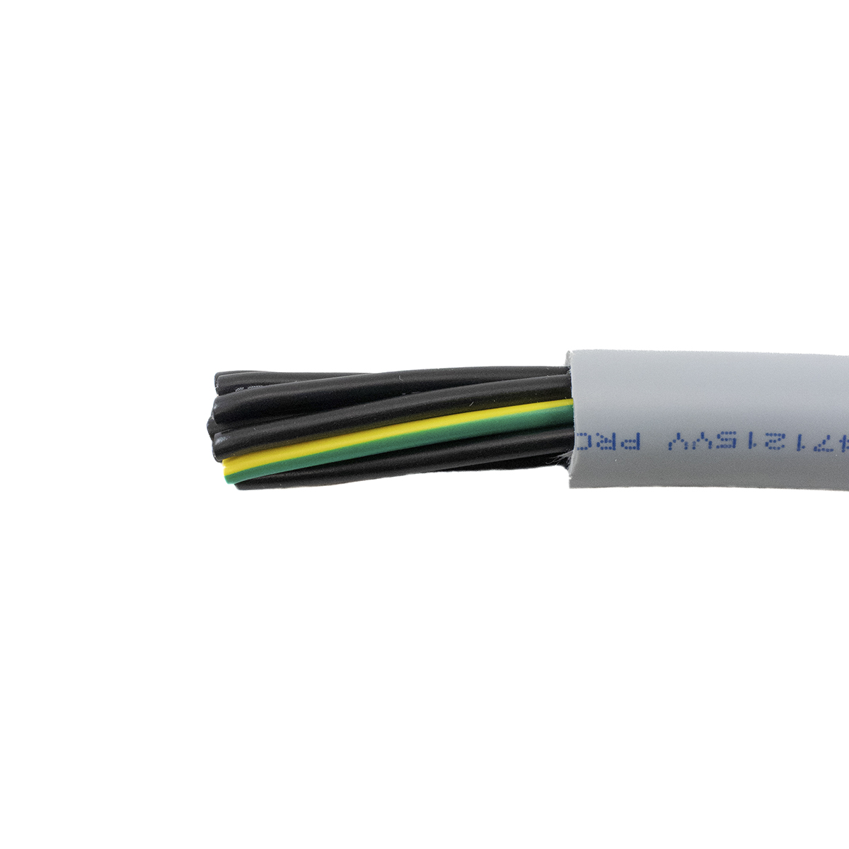 Alpha Wire Pro-Met Control Cable, 9 Cores 1 mm² 17 AWG, Unscreened, 50 m, Grey Polyvinyl Chloride Sheath