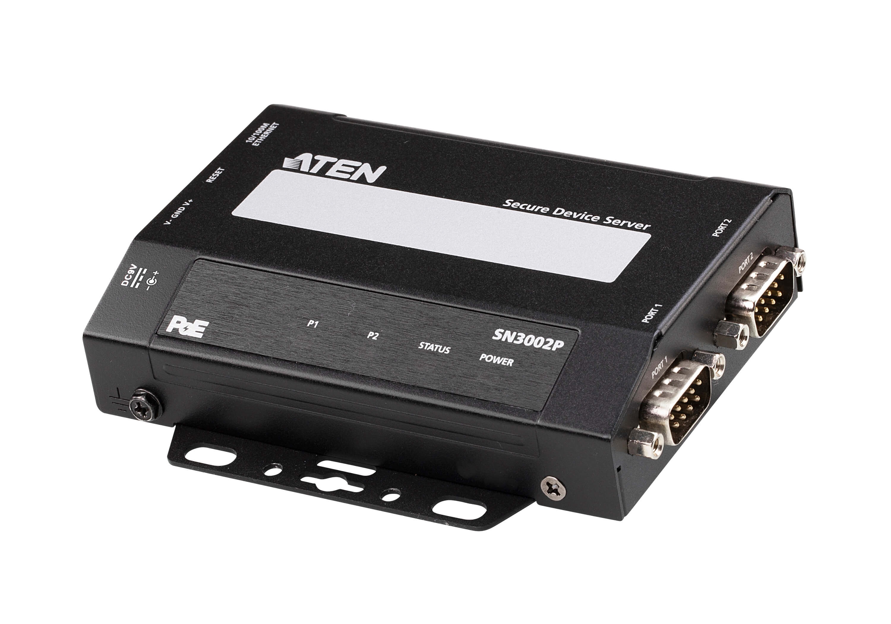 Aten Serial Device Server, 1 Ethernet Port, 2 Serial Port, Ethernet Interface, 110 → 921.6kbps Baud Rate
