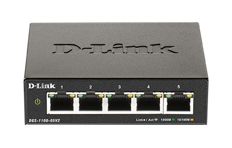 D-Link 5-Port Gigabit Smart Managed Switch, Smart 5 Port Smart Switch, EU