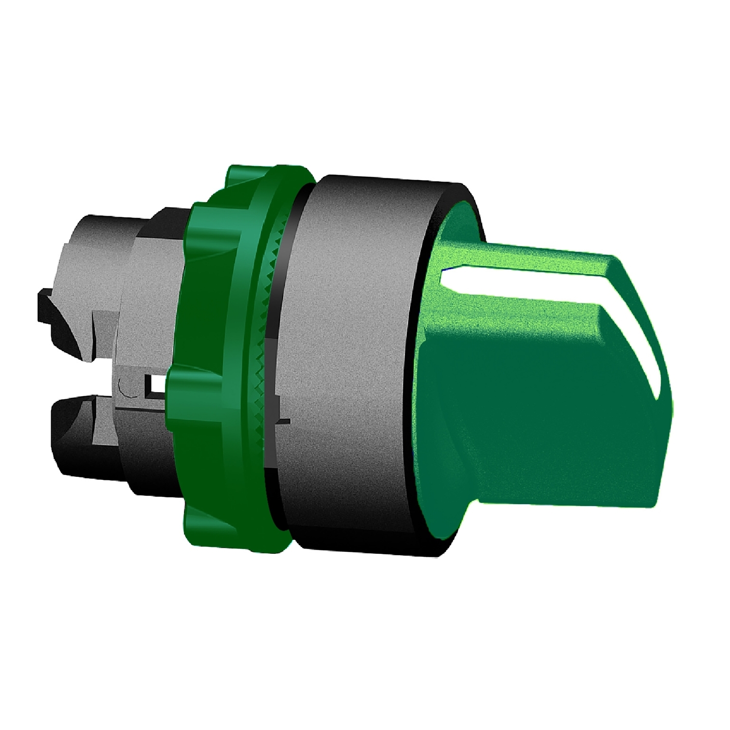 Schneider Electric Harmony Series 3 Position Selector Switch Head, 22mm Cutout, Green Handle