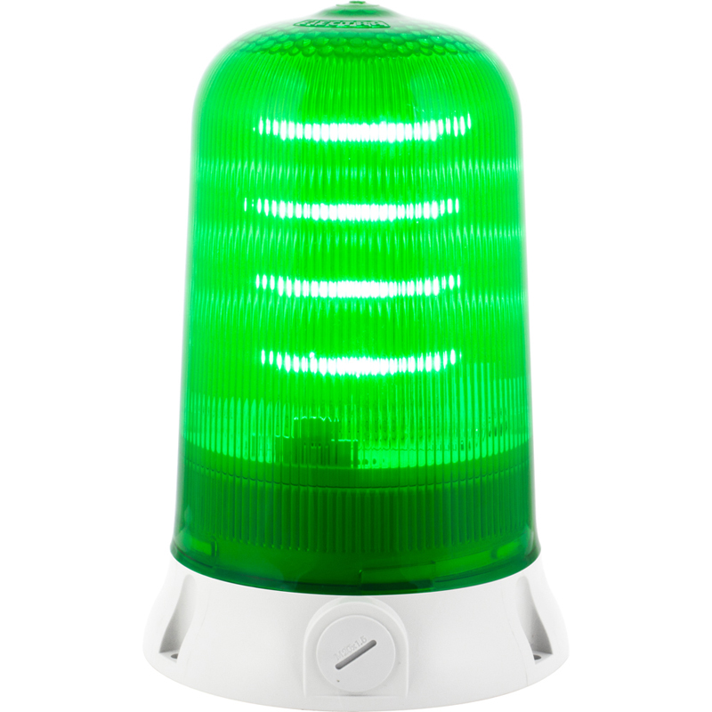 RS PRO Green Multiple Effect Beacon, 90 → 240 V, Base Mount, LED Bulb, IP65