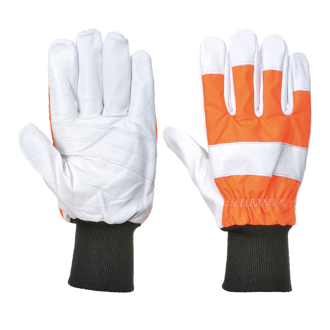 Portwest Orange Buffalo Leather, Polyester, Elastic Glove 60 mm