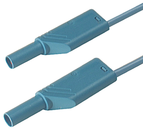 Hirschmann Test & Measurement Test lead, 16A, 1000V ac/dc, Blue, 50cm Lead Length