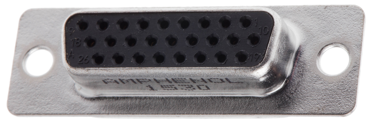 Amphenol Communications Solutions HD 26 Way Panel Mount D-sub Connector Socket