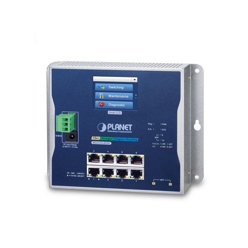 Planet WGS-5225-8T2SV, Managed Switch 8 Port Network Switch RJ-45