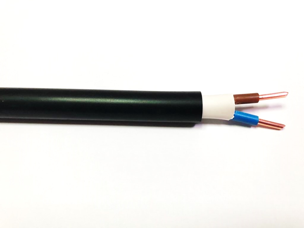 RS PRO 1.5 mm² 2 Core Power Cable, Black PVC, 100m