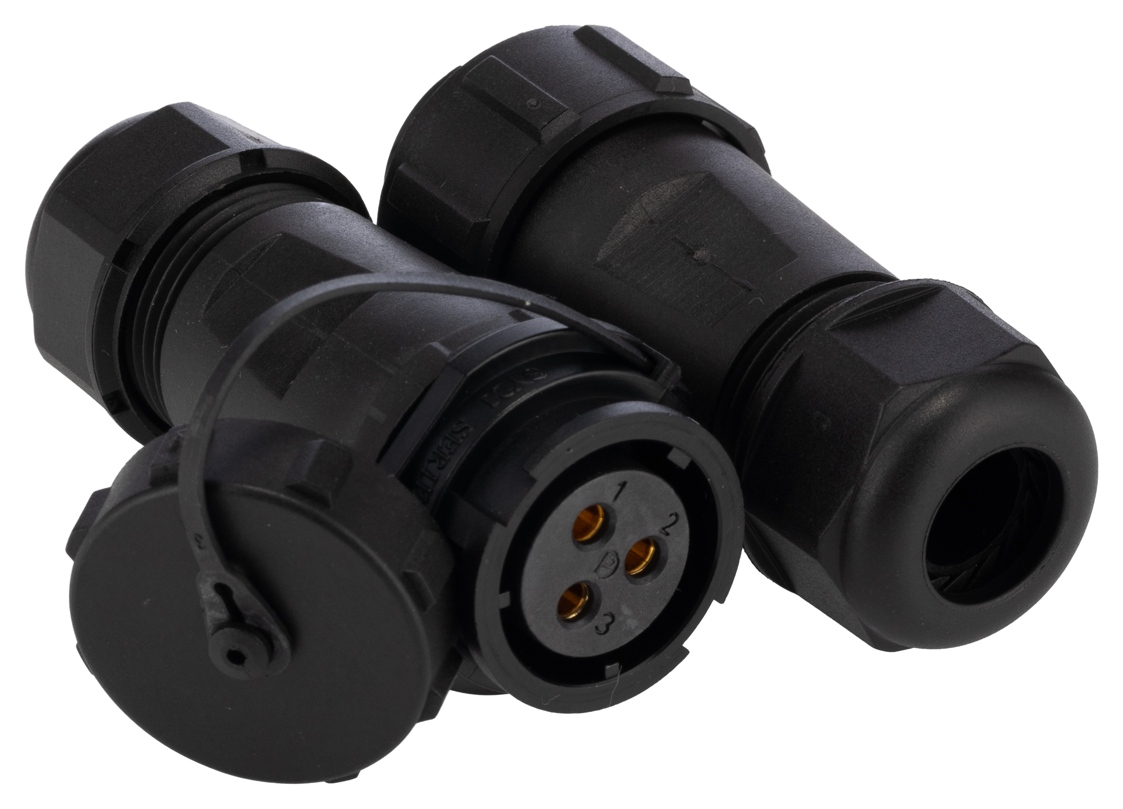 RS PRO Circular Connector, 3 Contacts, In-Line Cable Mount, SY21 Connector, Plug, Socket, Male/Female, IP68, SY21 Series
