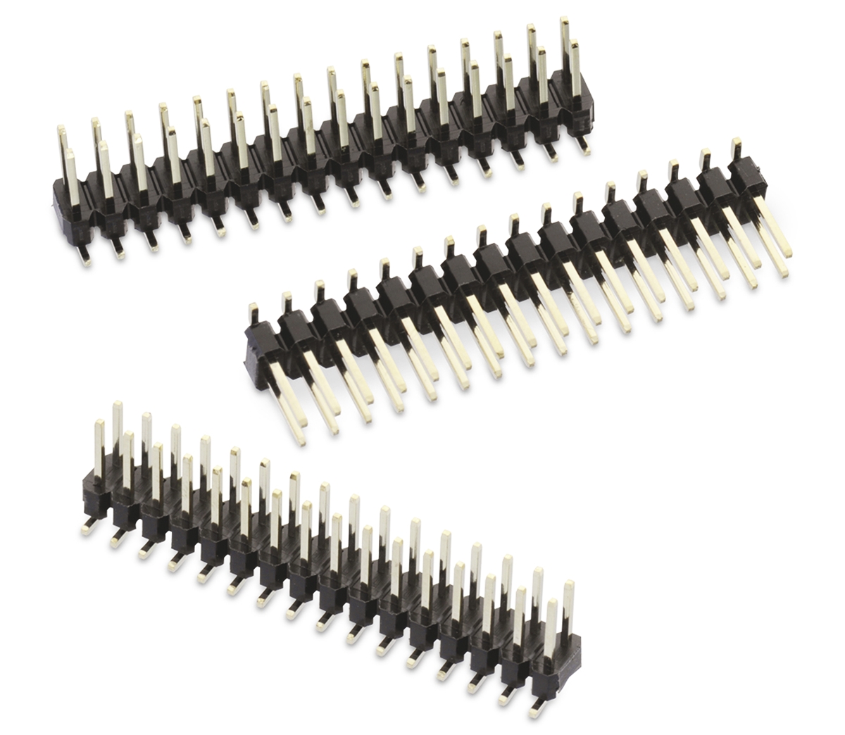 Wurth Elektronik WR-PHD Series Straight Surface Pin Header, 4 Contact(s), 2.54 mm Pitch, 2 Row, Unshrouded