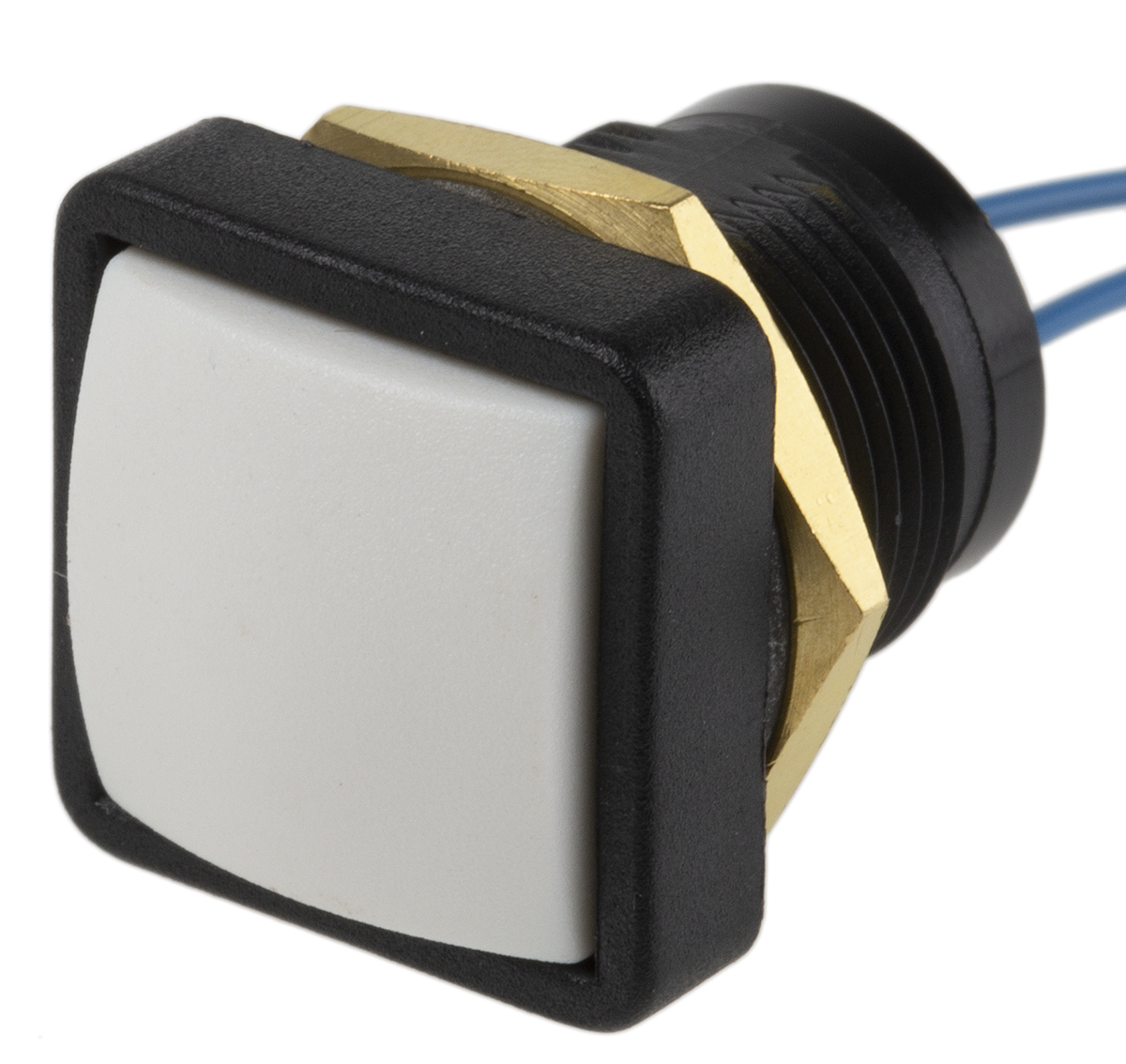 ITW Switches 49-59 Series Push Button Switch, Momentary, Panel Mount, 16mm Cutout, SPST, Clear LED, 250V ac, IP67