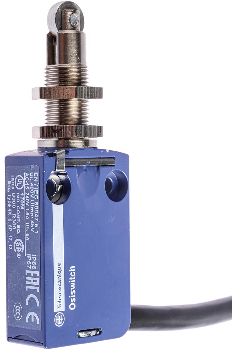 Telemecanique Sensors OsiSense XC Series Plunger Limit Switch, NO/NC, IP66, IP67, IP68, DP, Zinc Alloy Housing, 240V ac