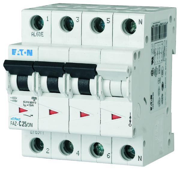 Eaton FAZ MCB, 3+N, 32A Curve C