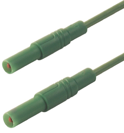 Hirschmann Test & Measurement, 32A, 1000V ac/dc, Green, 2m Lead Length