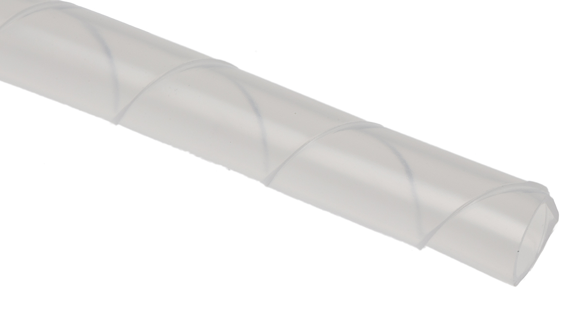 RS PRO Spiral Wrap, I.D 6mm, 30mm Polyethylene