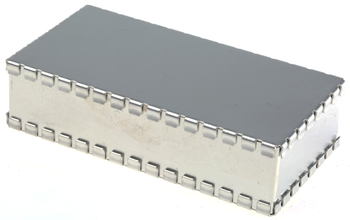 Perancea Tin Plated Steel PCB Enclosure, 25 x 50 x 100mm