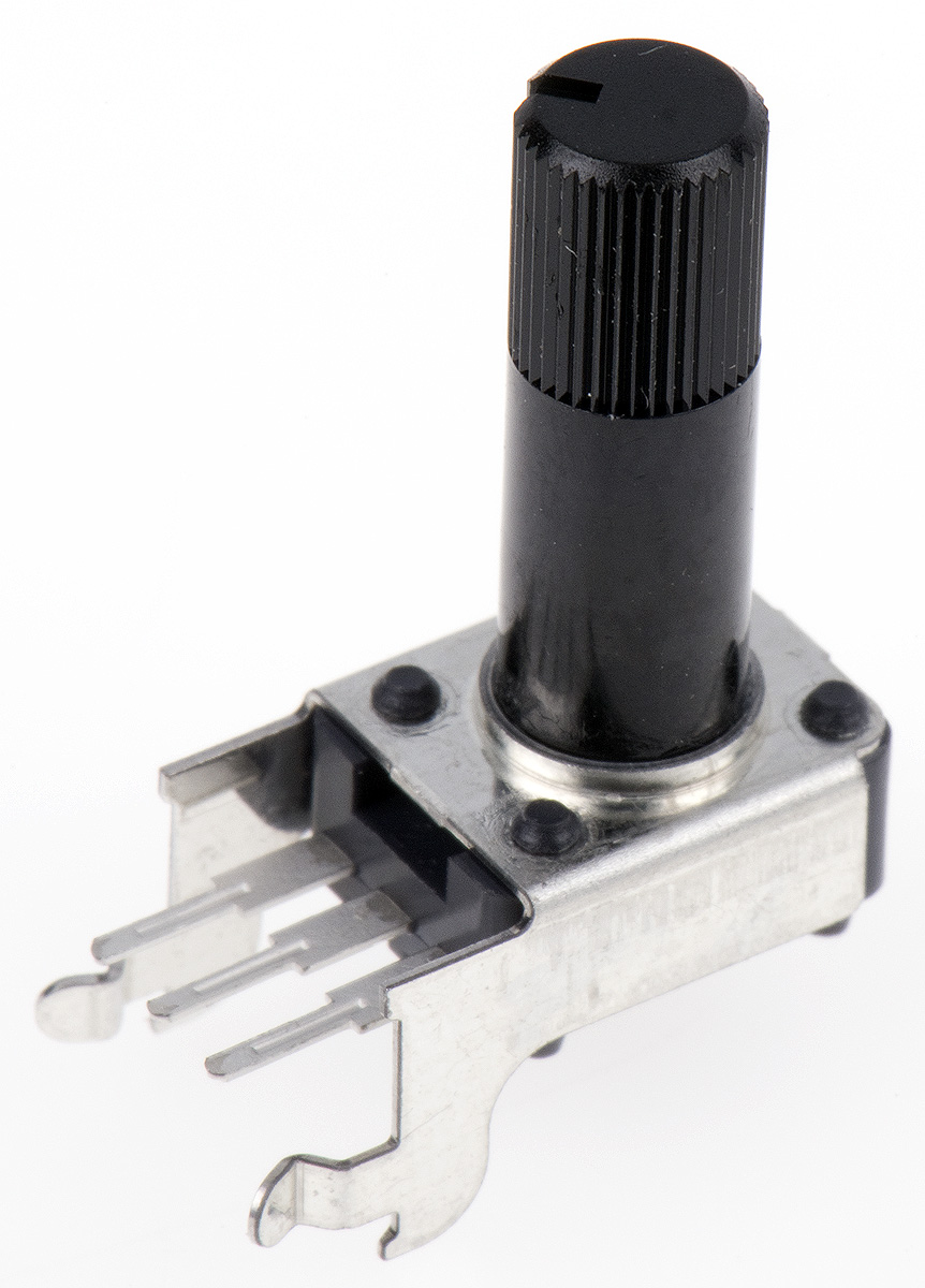 Alps Alpine RK09K 100kΩ Rotary Carbon Film Potentiometer, Panel Mount (Through Hole), RK09K1110A96