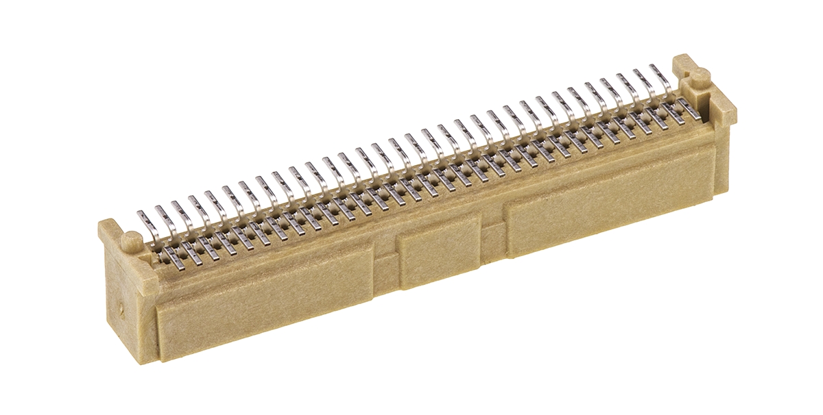 Molex PMC Mezzanine Series Straight Surface PCB Header, 64 Contact(s), 1 mm Pitch, 2 Row, Shrouded