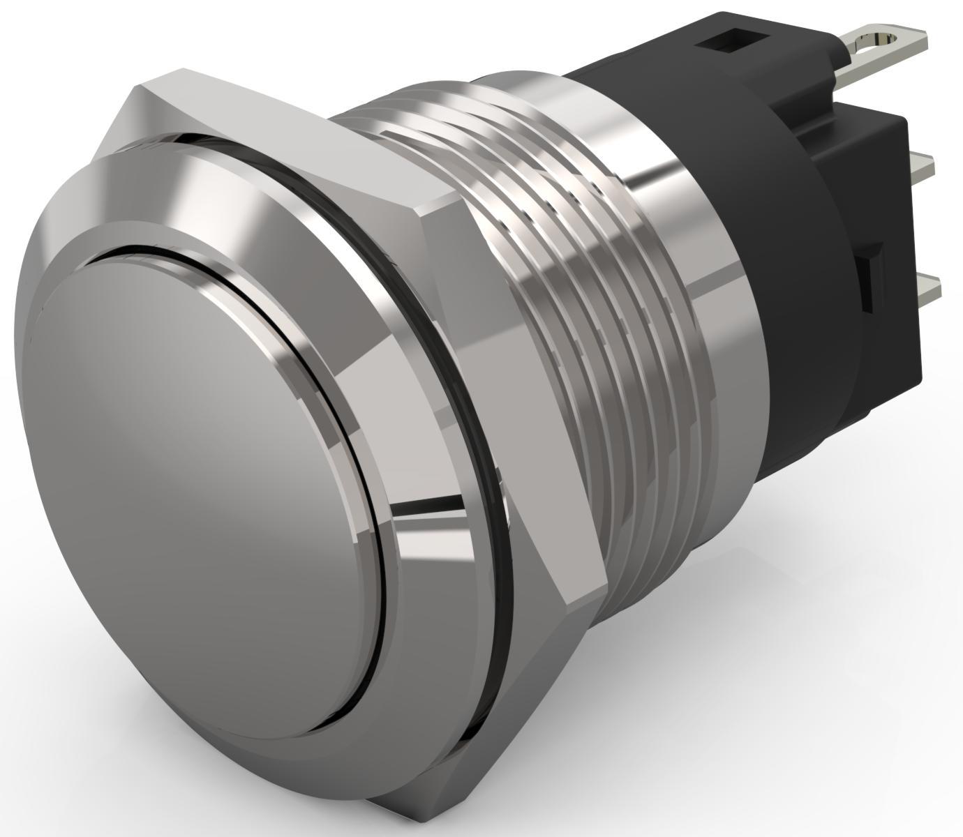 EAO 82 Series Push Button Switch, Latching, Panel Mount, 19mm Cutout, SPDT, 240V, IP65, IP67