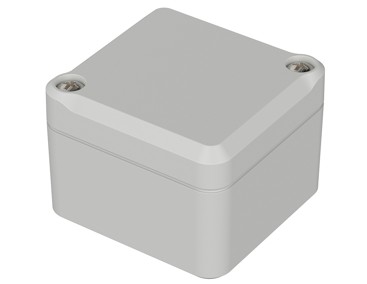Bopla Euromas II Series Light Grey Polycarbonate Enclosure, IP65, Light Grey Lid, 52 x 50 x 37mm