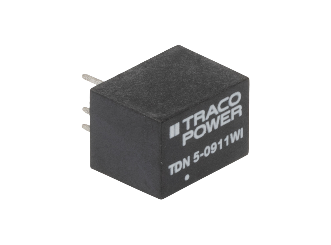 TRACOPOWER TDN 5WI DC-DC Converter, 5V dc/ 1A Output, 4.5 → 13.2 V dc Input, 5W, Through Hole, +75°C Max Temp