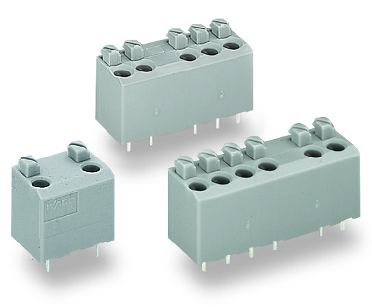 WAGO 735 Series PCB Terminal Block, 2-Contact, 5mm Pitch, Through Hole Mount, 1-Row, Push Wire Termination