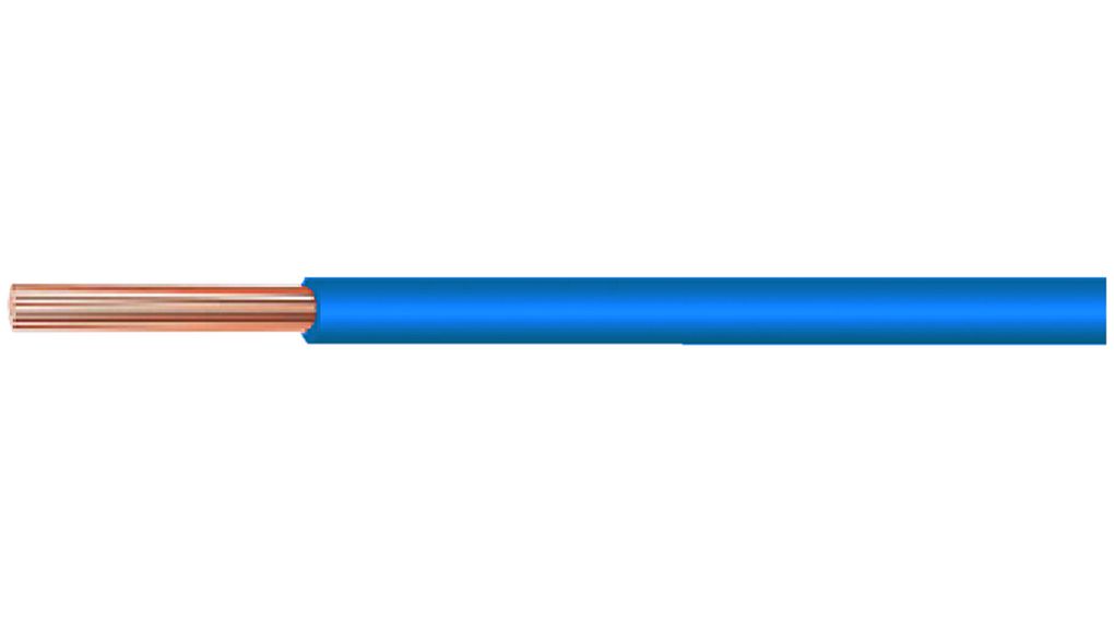 Helukabel Blue 0.25 mm² Hook Up Wire, 24 AWG, 100m, PVC Insulation, 26433