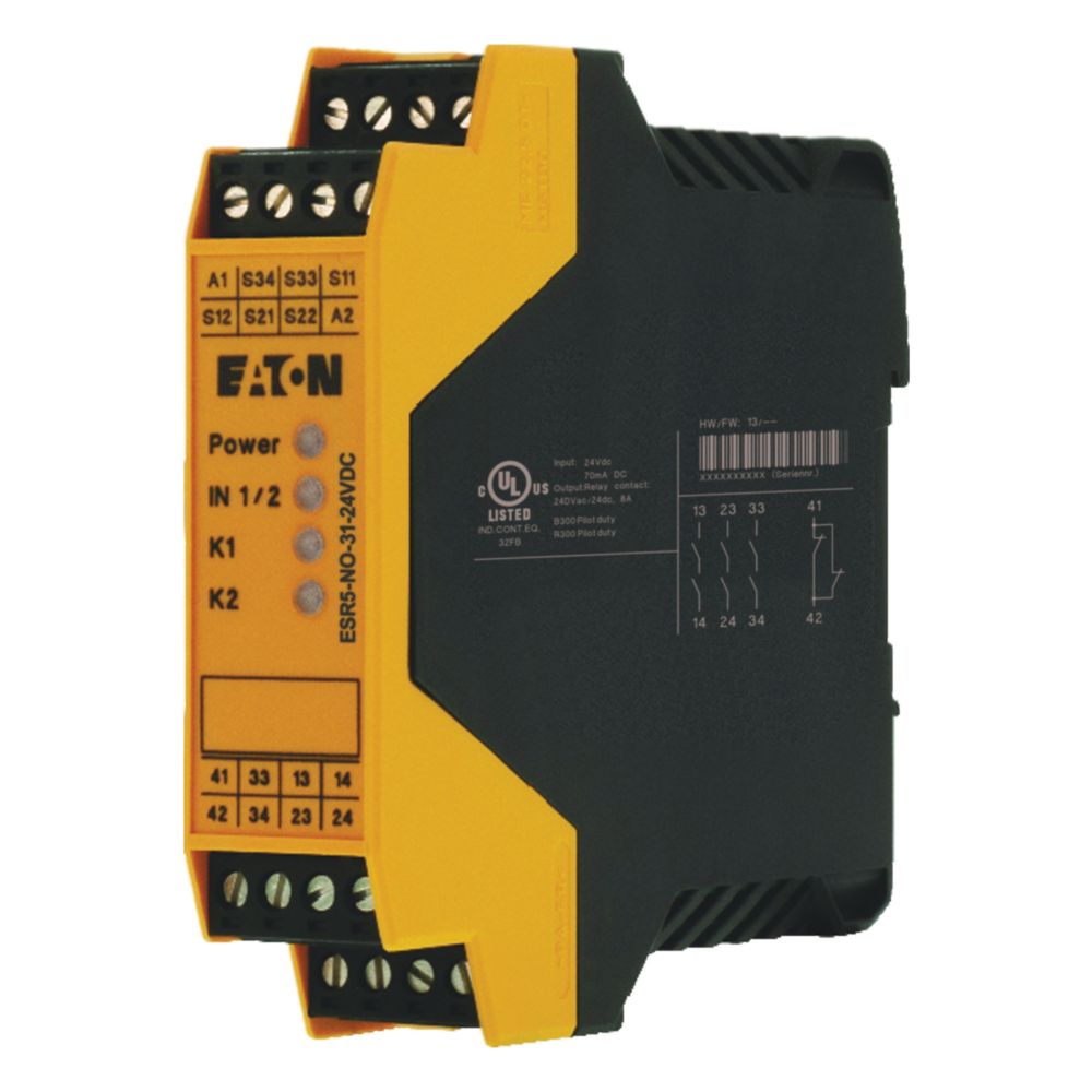 Eaton ESR5 EP-4010 Safety Relay 24V dc, Dual-Channel