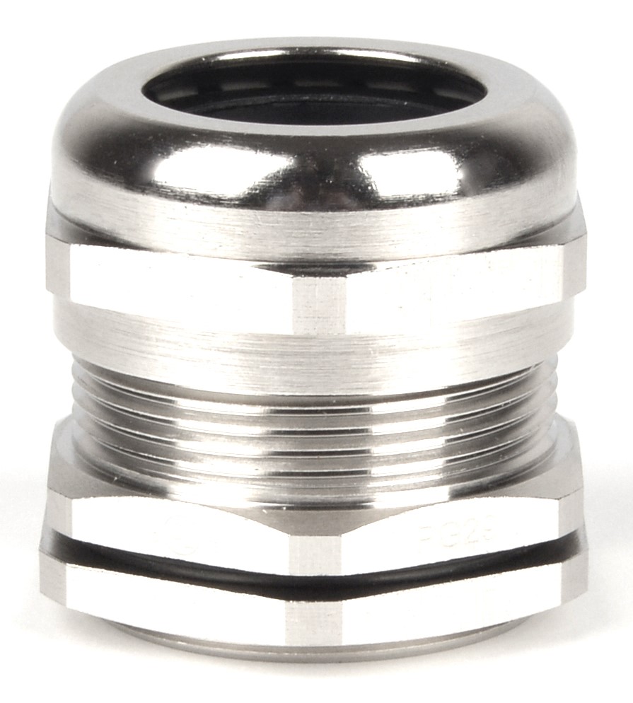 RS PRO Metallic Nickel Plated Brass Cable Gland, PG29 Thread, 18mm min., 25mm max., IP68