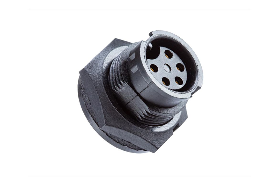 Amphenol Industrial Industrial Circular Connector, 8 Contacts, Threaded, Standard Connector, Plug, Male, IP67, Ceres