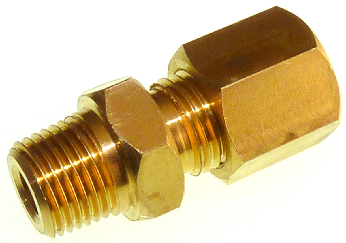 RS PRO 1/8 NPT Compression Fitting for Use with Thermocouple or PRT Probe, RoHS Compliant Standard