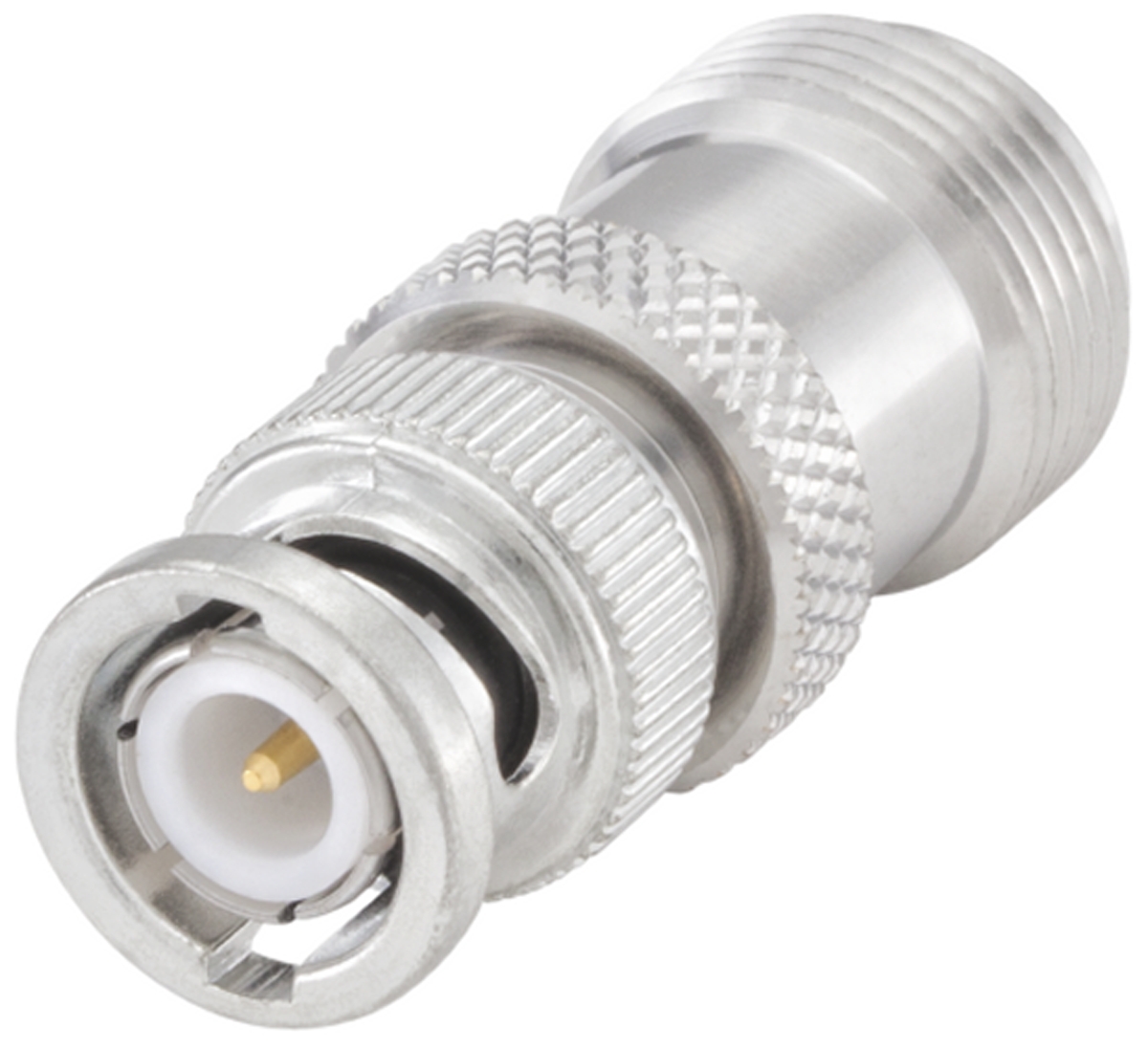 Rosenberger Straight 50Ω RF Adapter BNC Plug to N Socket 10GHz