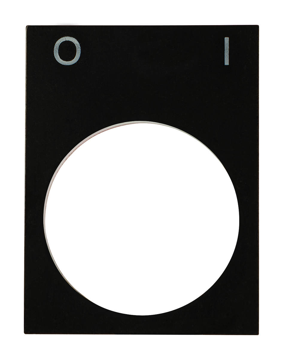 RS PRO Legend Plate for Use with Ptec Push Button, O - I
