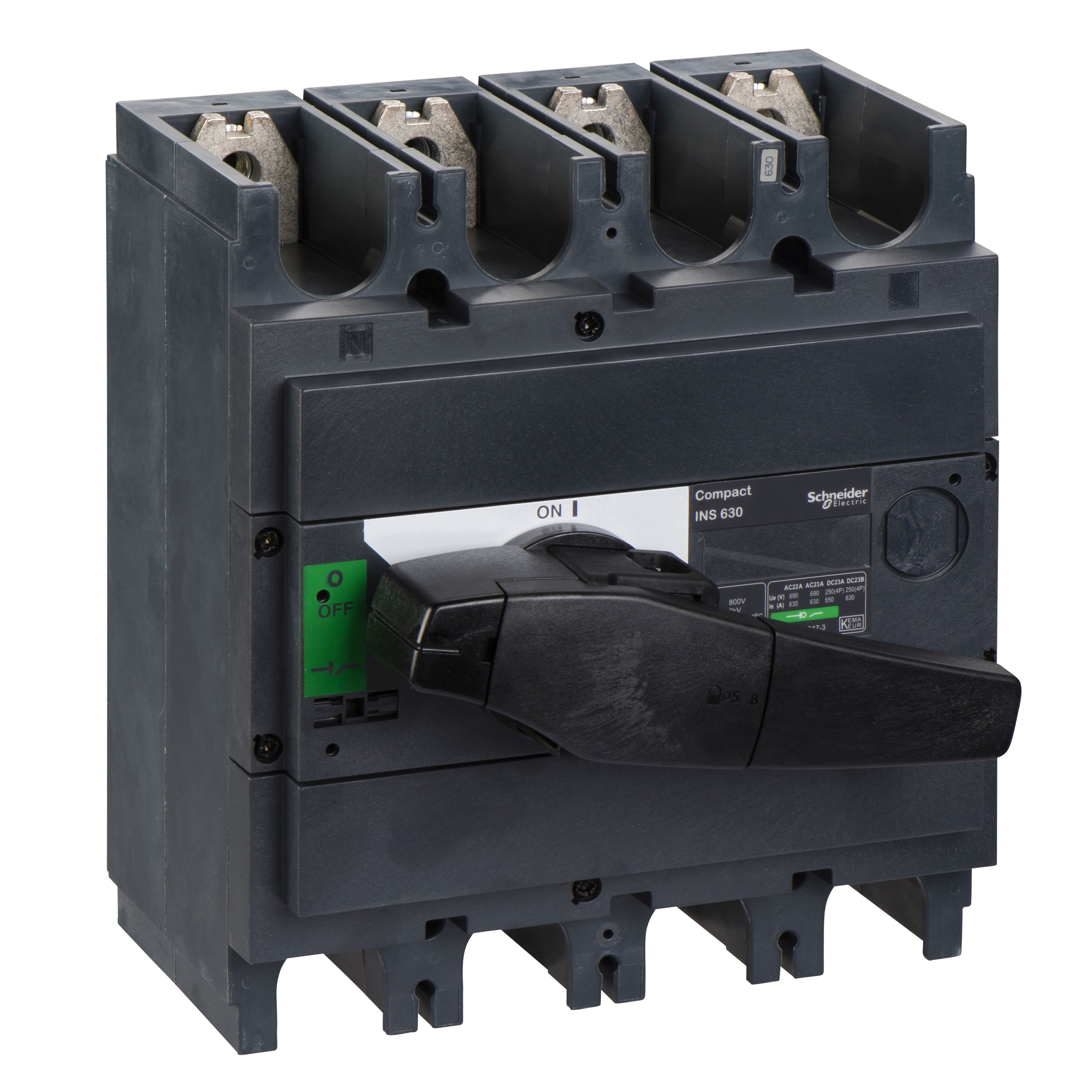 Schneider Electric 4 Pole Isolator Switch - 630A Maximum Current