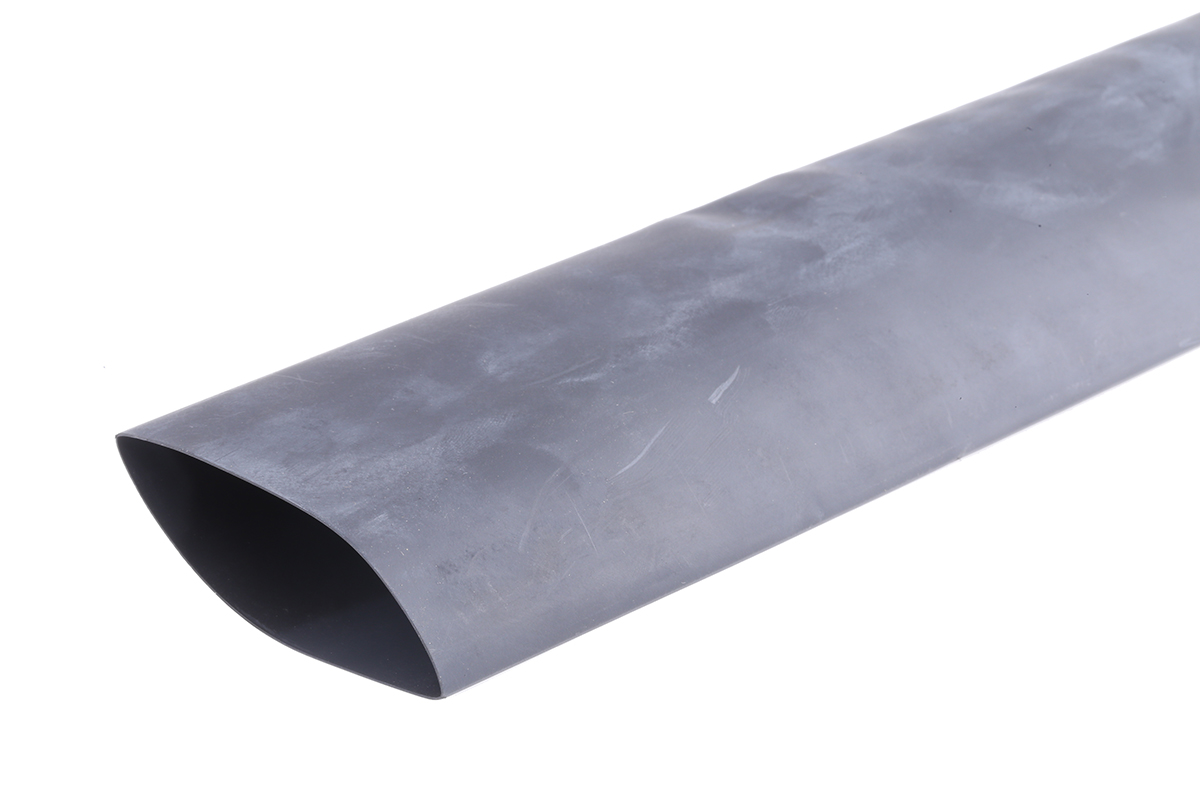 HellermannTyton Heat Shrink Tubing, Black 50.8mm Sleeve Dia. x 1m Length 2:1 Ratio, TREDUX Series