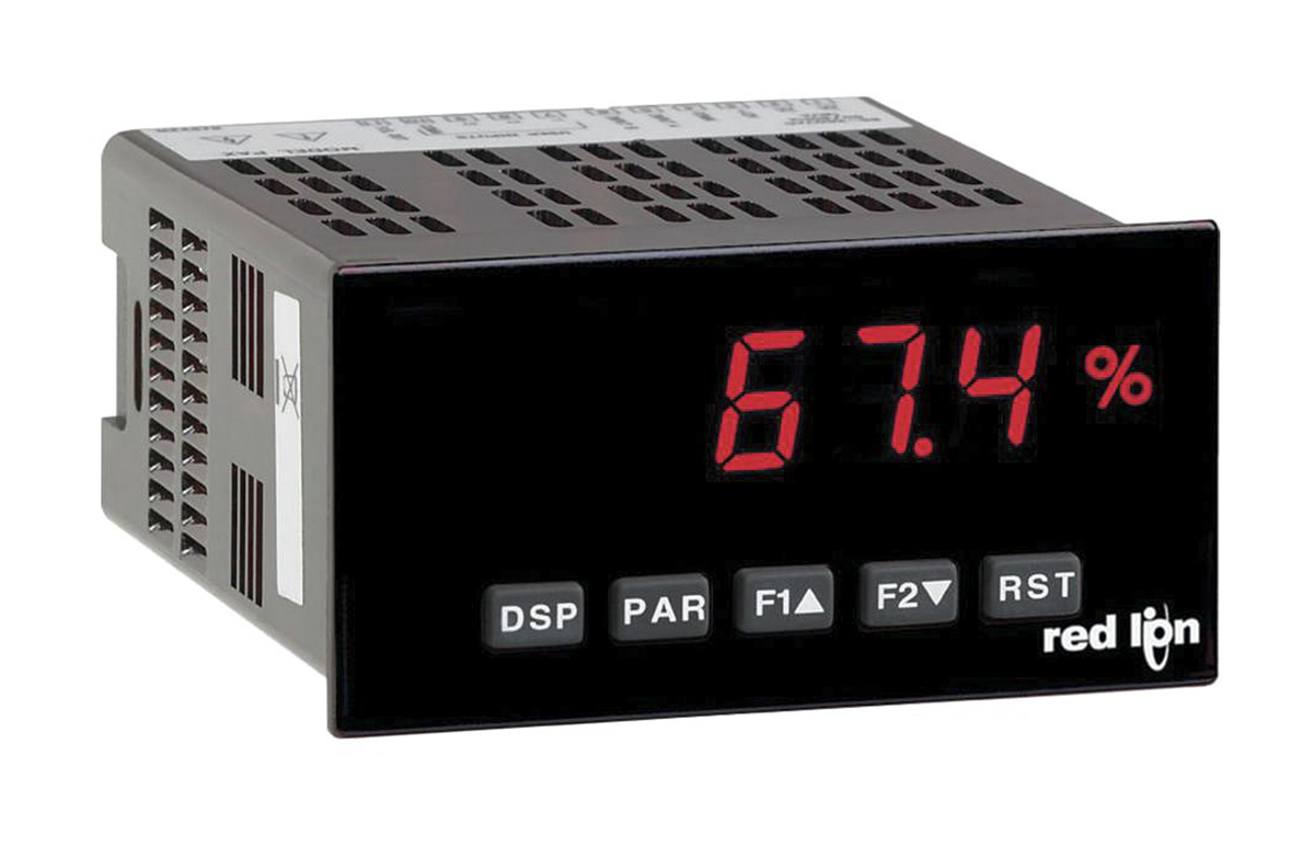 Red Lion PAXT LED Digital Panel Multi-Function Meter for Current, Temperature, Voltage, 44.5mm x 91.4mm