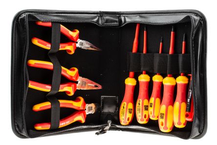 RS PRO 9 Piece Tool Kit with Portable Tool Chest