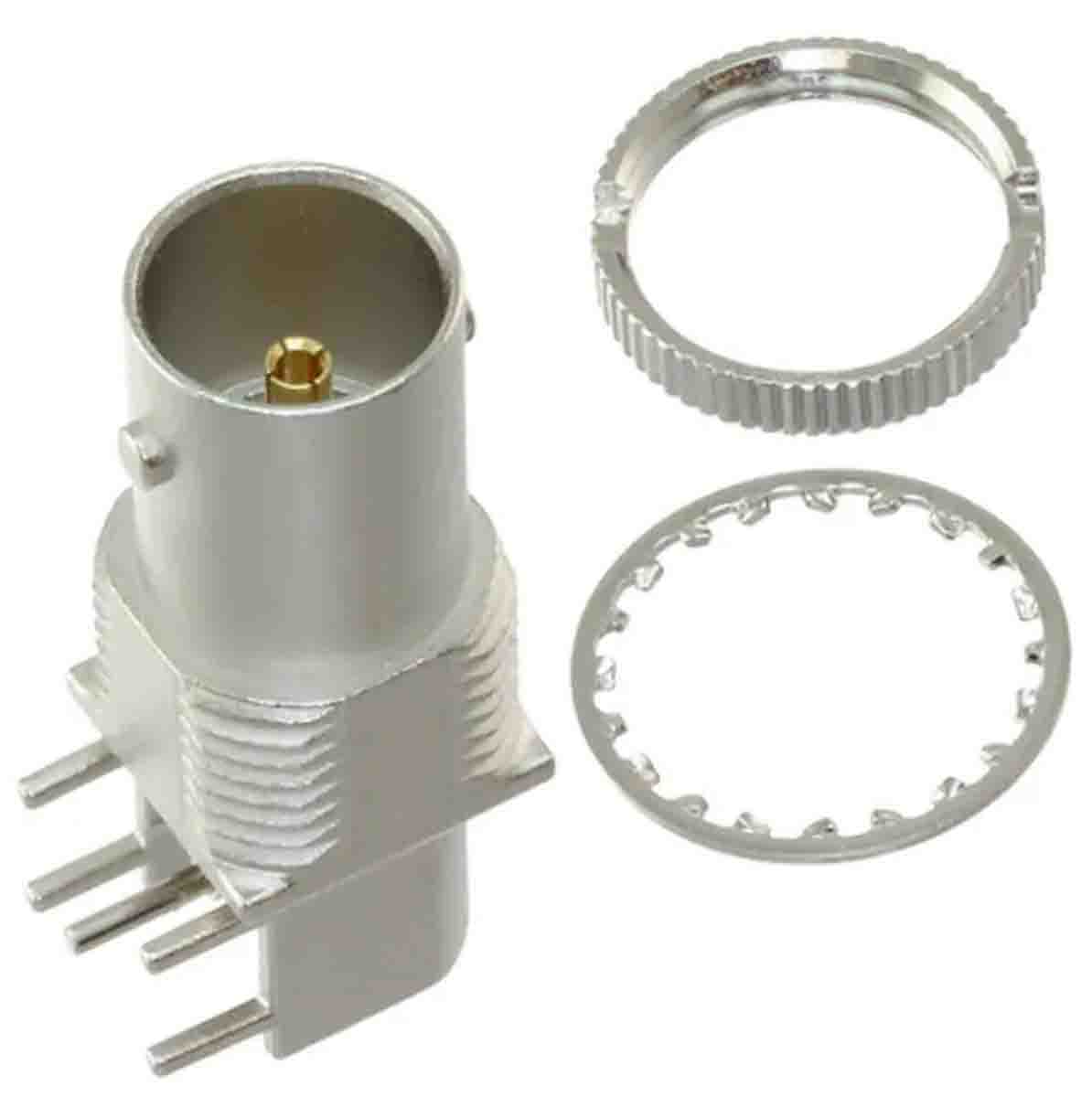 Samtec BNC Series, Jack PCB Mount BNC Connector, 75Ω, Through Hole Termination, Right Angle Body