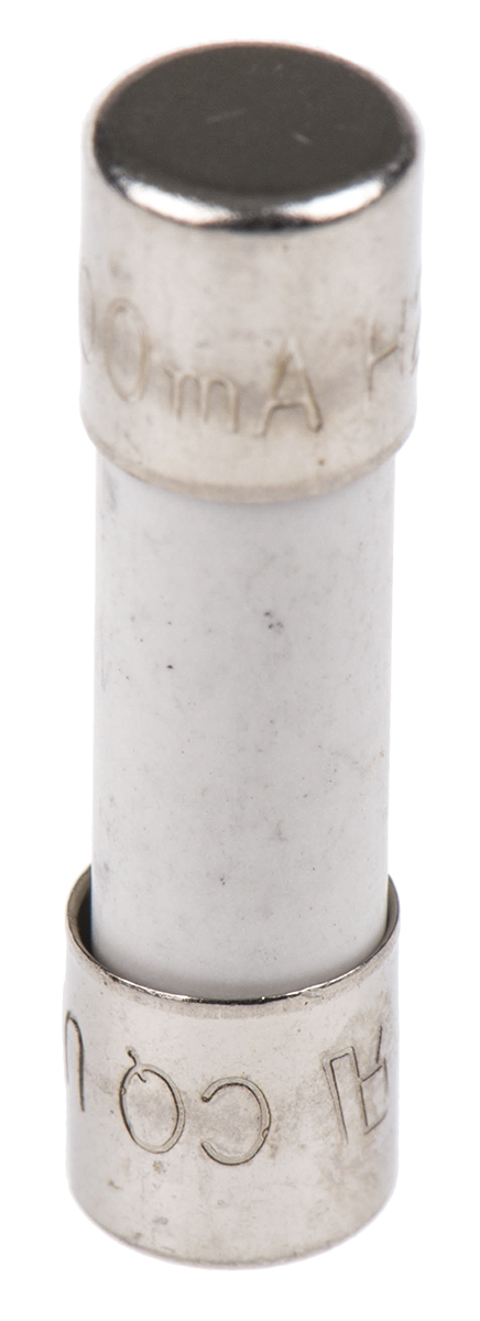 RS PRO 500mA T Ceramic Cartridge Fuse, 5 x 20mm