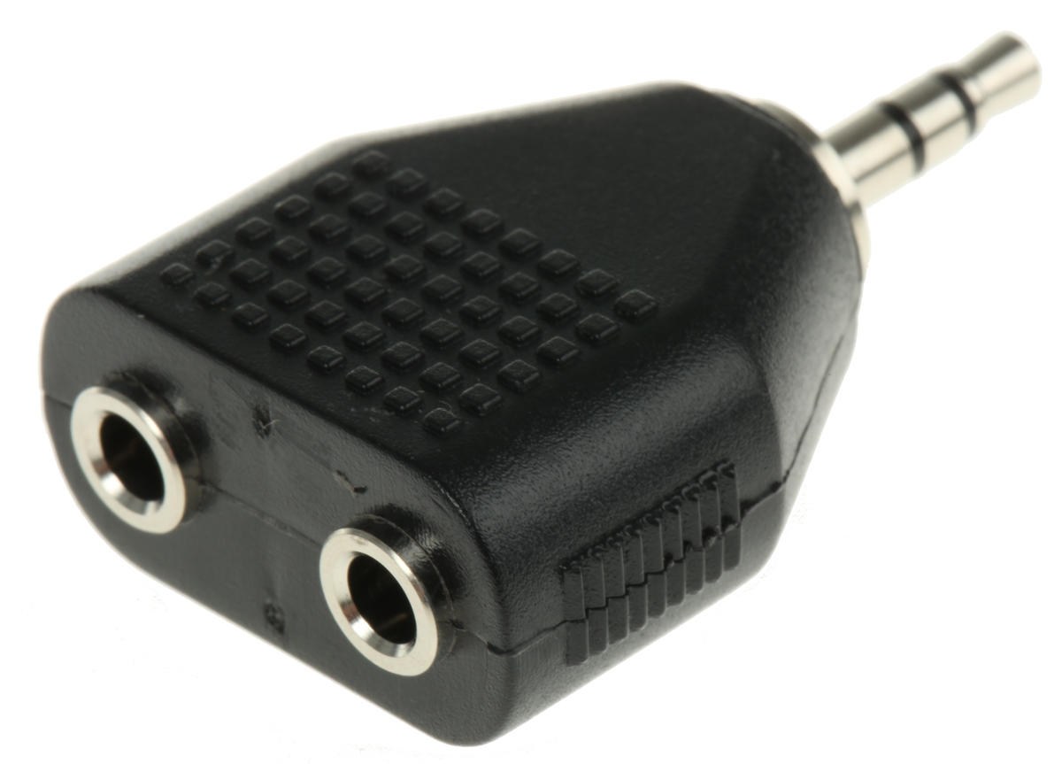 RS PRO AV Adapter, Female 3.5 mm Stereo to Male 3.5 mm Stereo