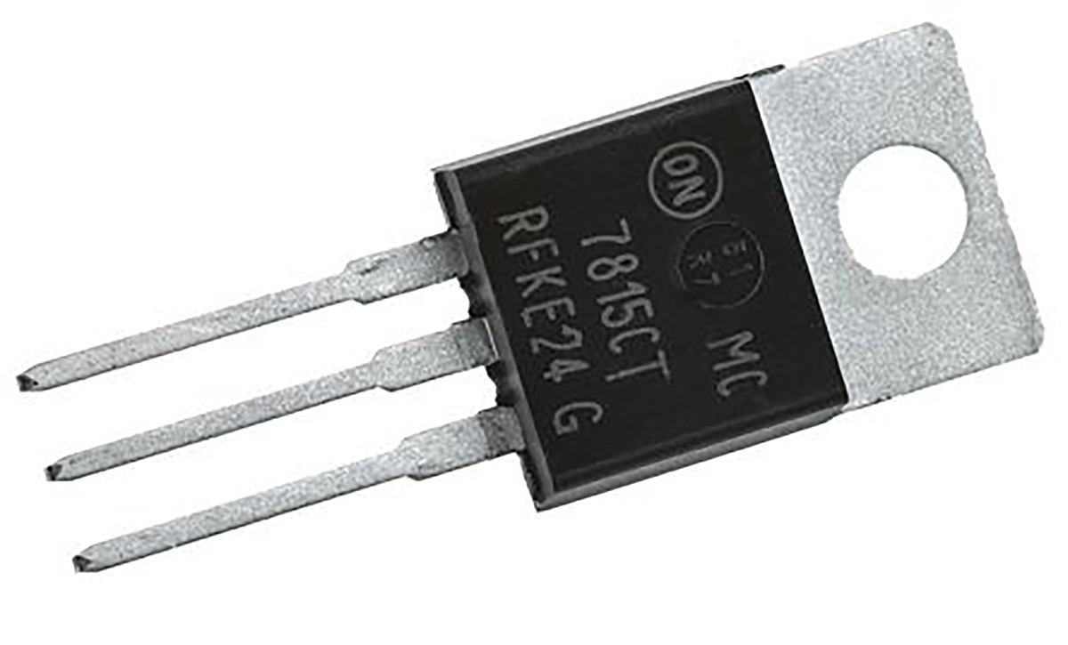 onsemi MC7815CTG, 5-Channel Linear, Voltage Regulator, 1 A, 15 V, TO-220 3-Pin