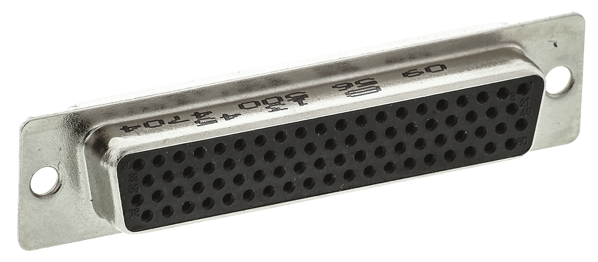 HARTING 78 Way Cable Mount D-sub Connector Socket, 2.42mm Pitch