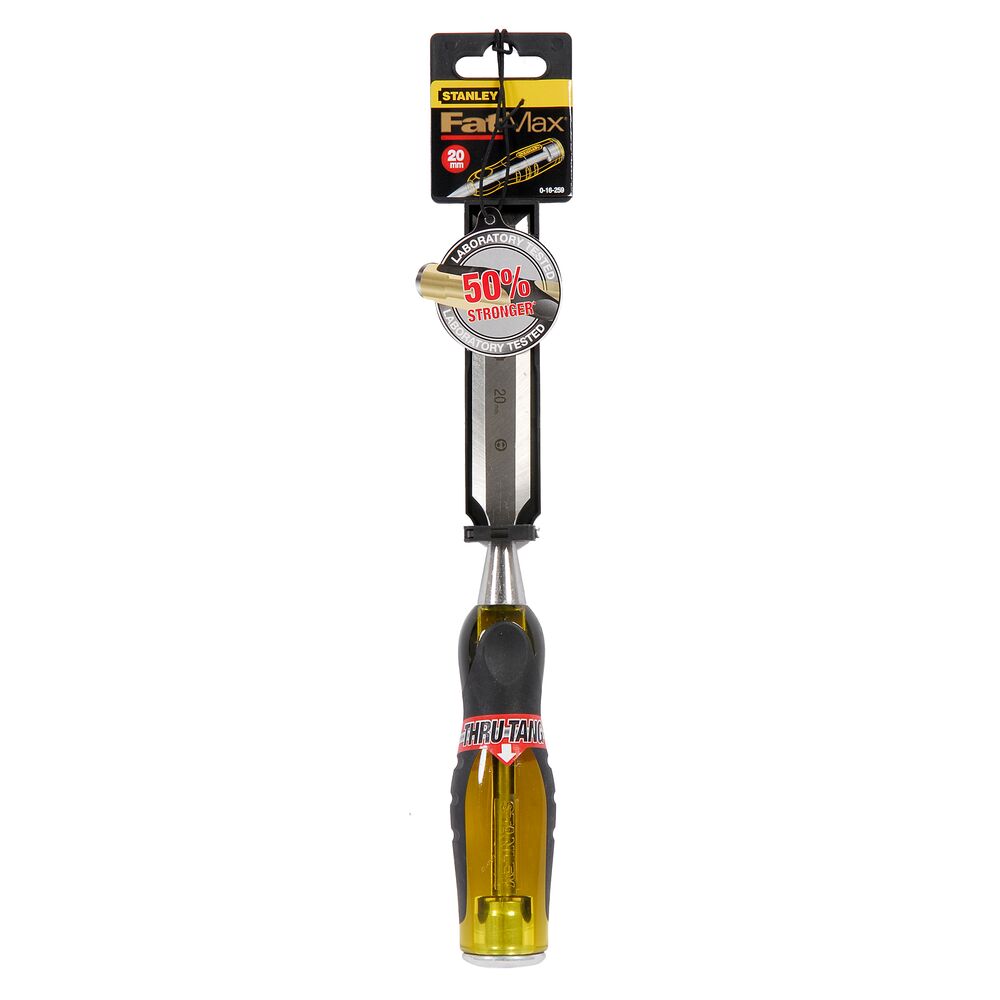 Stanley Chromium steel Wood Chisel, 340mm Length, 20 mm Blade Width