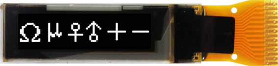 Midas 0.69in White Passive matrix OLED Display 96 x 16pixels TAB I2C Interface