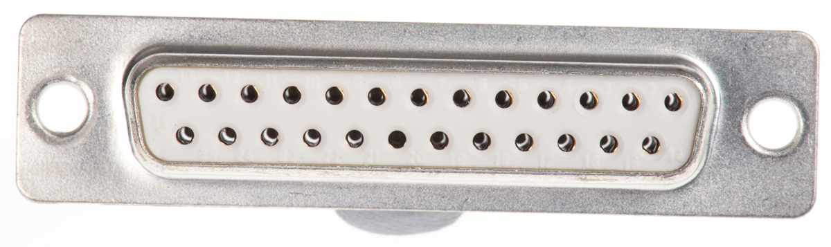 Amphenol Communications Solutions 25 Way Panel Mount D-sub Connector Socket, 2.76mm Pitch