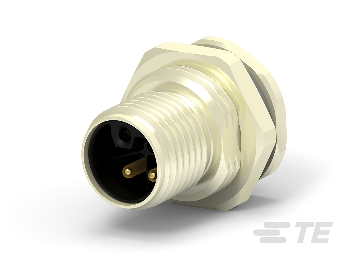 TE Connectivity Circular Connector, 2 Contacts, Panel, M12 Connector, Plug, Male, IP67, M12 Series